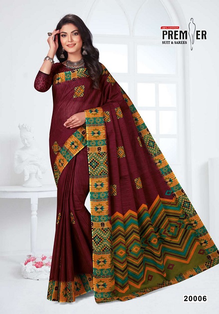 Premier Sun City Vol 20 Pure Cotton  Printed Designer Sarees